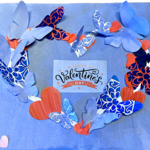 Valentines 3D Butterfly Heart